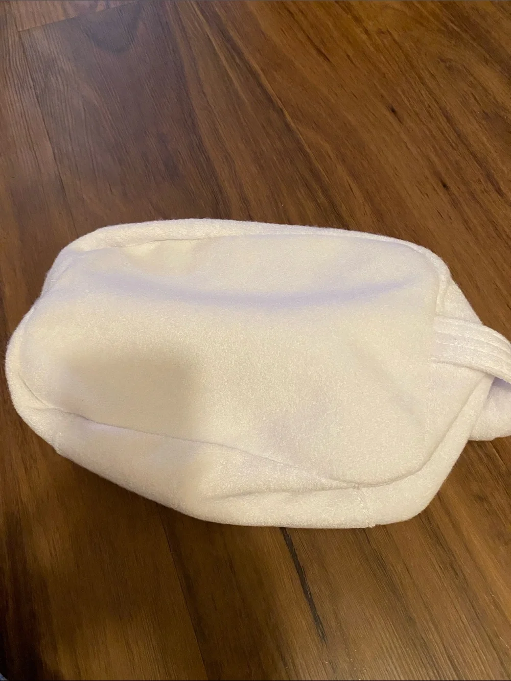 Stoney Clover Lane White Soft Zip Pouch Clutch